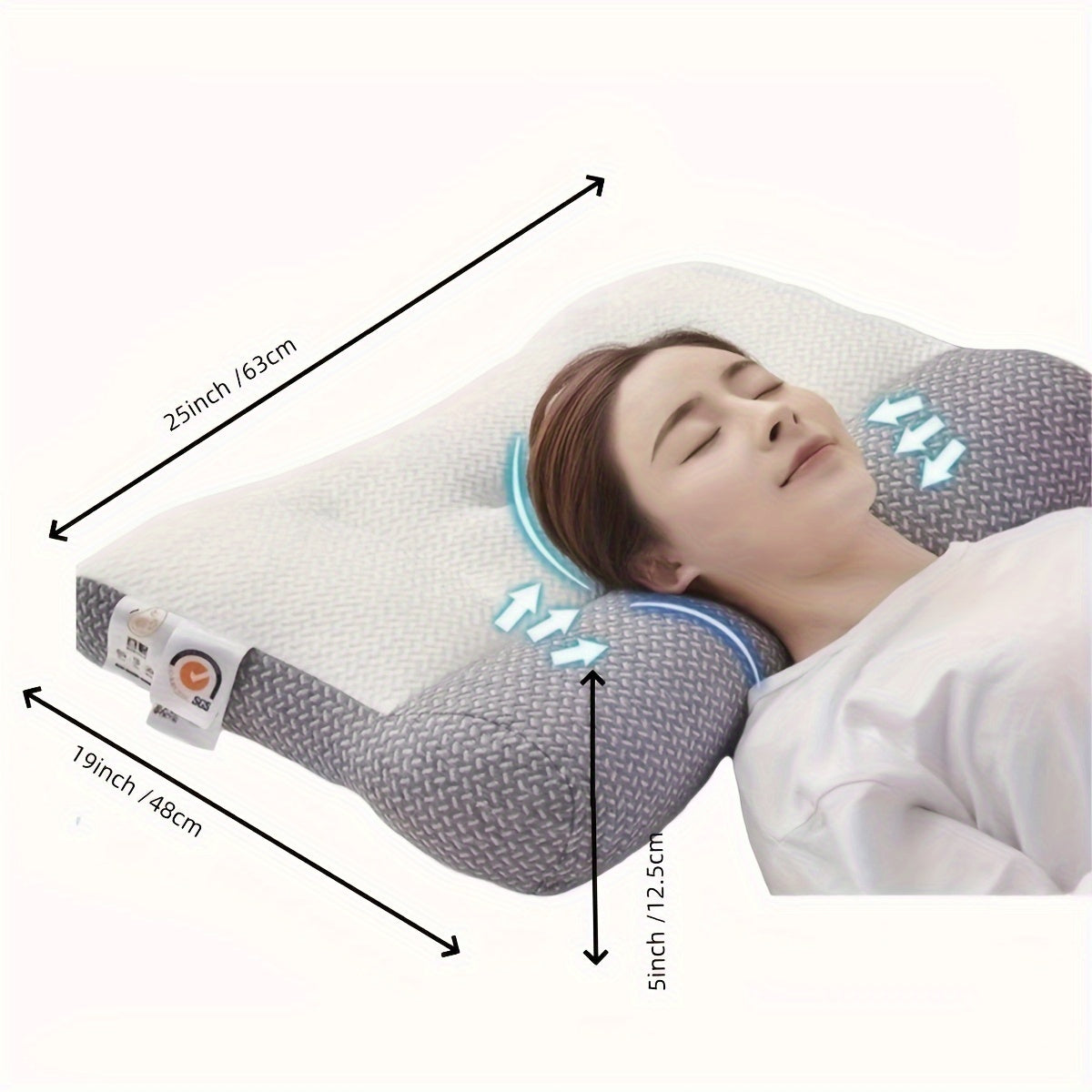 Adjustable Neck Pillow - Ergonomic Memory Foam Cervical Support